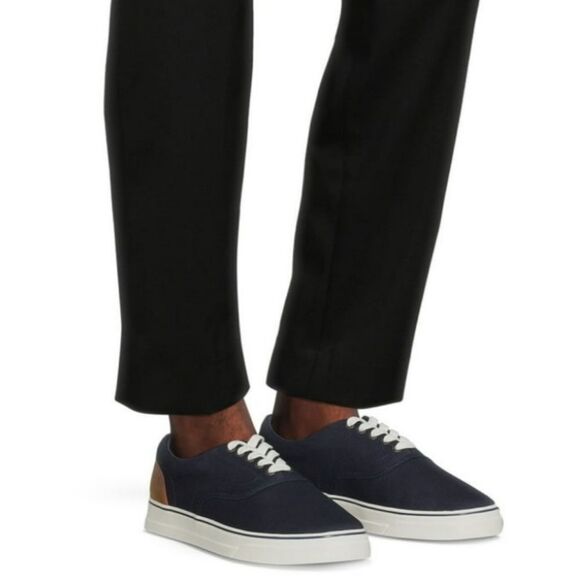 🔹️NWT Chaps Blue Chace Canvas Lace-up Sneakers Men's 7.5 - Picture 3 of 13